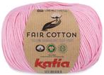 Katia Fair Cotton - 09 lichtroze - Biologisch Katoengaren, Hobby en Vrije tijd, Breien en Haken, Ophalen of Verzenden, Nieuw