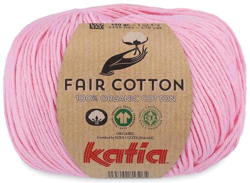 Katia Fair Cotton - 09 lichtroze - Biologisch Katoengaren, Hobby en Vrije tijd, Breien en Haken, Ophalen of Verzenden