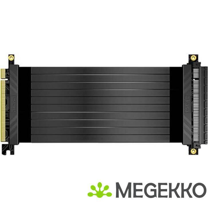 Akasa RISER BLACK X2, Premium PCIe 3.0 x 16 Riser cable,20CM, Computers en Software, Pc- en Netwerkkabels, Nieuw, Verzenden