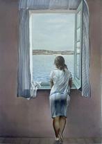 Salvador Dalí (after) - Figura en una finestra - Licensed, Antiek en Kunst