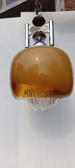 Kroonluchter - Glas, Staal - groot sapcentrifugevormig glas, Antiek en Kunst, Antiek | Lampen