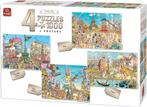 King Comic City Collection 4 in 1 puzzel, Hobby en Vrije tijd, Denksport en Puzzels, Ophalen of Verzenden, Meer dan 1500 stukjes