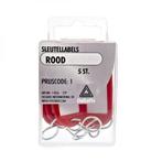 Deltafix Sleutellabel Rood. Set 5st, Nieuw