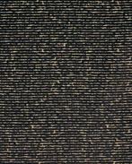 Gordijn-/Meubelstof Velvet Zwart/Goud, Nieuw, Zwart