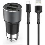 PowerIQ 3.6A Autolader USB Oplader Auto met USB-C Kabel, Ophalen of Verzenden, Nieuw