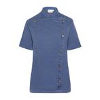 GGM Gastro | KARLOWSKY | Korte Mouw Dames Koksjas Jeans |, Huis en Inrichting, Keuken | Textiel, Verzenden, Nieuw, Blauw, Overige typen