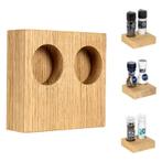 BLOC Solid - Peper en Zout Houder Eikenhout, Nieuw in verpakking
