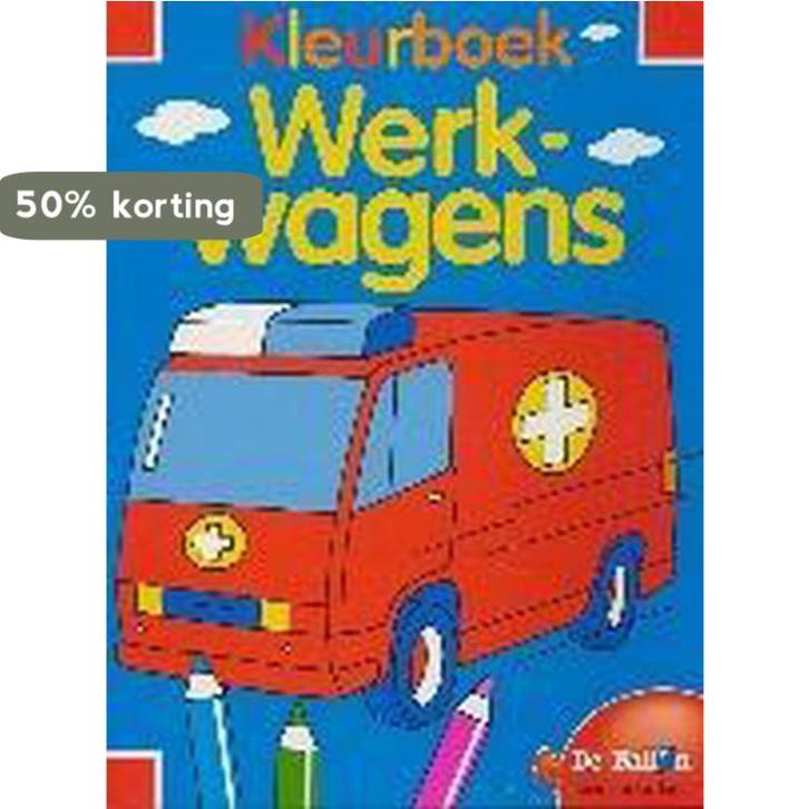 Kleurboek Werkwagens 9789037443912, Boeken, Kinderboeken | Kleuters, Zo goed als nieuw, Verzenden
