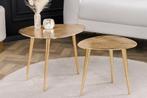 Set van 2 salontafels ELEMENTS 50cm goud metaal handgemaakt, Ophalen of Verzenden, Nieuw
