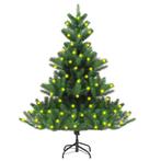 vidaXL Kunstkerstboom Nordmann met LEDs 120 cm groen