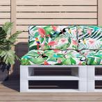 vidaXL Palletkussen 80x40x12 cm stof meerkleurig, Huis en Inrichting, Woonaccessoires | Kussens, Verzenden, Nieuw