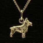 Gouden Vastgotaspets Zweedse Valhund ketting hanger - klein, Verzenden, Nieuw