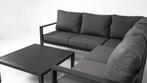 Hoek Loungeset Hawaii Aluminium Datho Outdoor Donkergrijs, Verzenden, Nieuw