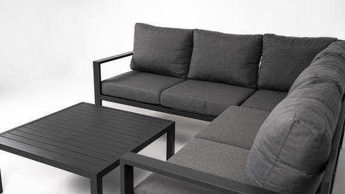 Hoek Loungeset Hawaii Aluminium Datho Outdoor Donkergrijs, Tuin en Terras, Tuinsets en Loungesets, Nieuw, Verzenden