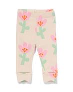 HEMA Newborn meegroei legging bloem ecru, Verzenden, Nieuw