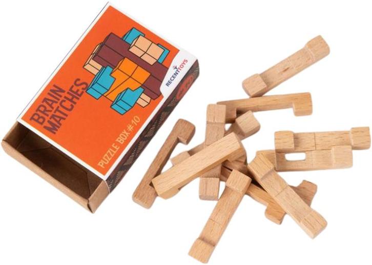 Recent Toys - Brain Matches Puzzle Box 10 | Recent Toys -, Hobby en Vrije tijd, Denksport en Puzzels, Nieuw, Verzenden