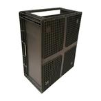 Kunststof Stapelbak met Grijpopening 80x60x44cm, Zwart,, Gebruikt, 60 cm of meer, Bak of Kist, 75 tot 100 cm