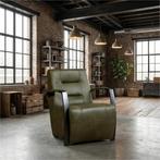Leren fauteuil Magnificent - Granada Moss (olijf/groen), Nieuw, Ophalen of Verzenden, 50 tot 75 cm, Industrieel, Modern