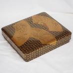 Doos - Goud maki-e lak - Suzuribako familiewapen, Antiek en Kunst