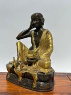 Jetsun Milarepa Standbeeld - Brons - Tibet - Eind 20e eeuw