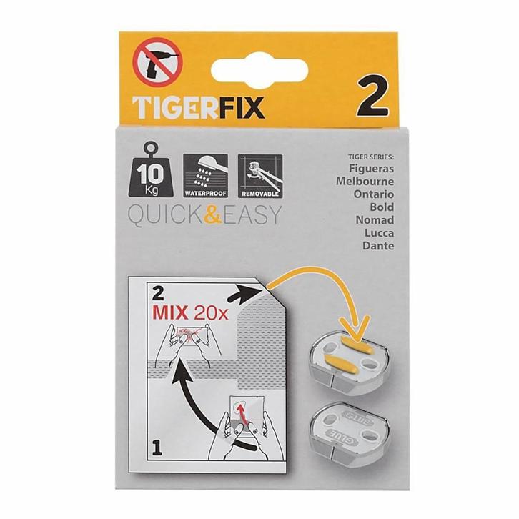 Muurplaatje Tiger TigerFix type 2, Huis en Inrichting, Badkamer | Badkamermeubels, Overige typen, Nieuw, Ophalen of Verzenden