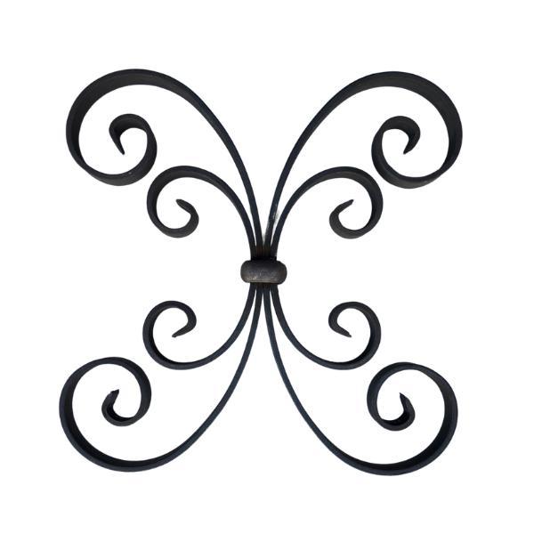 Sierornament krul zwart gietijzer, Doe-het-zelf en Verbouw, IJzerwaren en Bevestigingsmiddelen, Ophalen of Verzenden