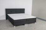 *UITVERKOOP* Boxspring Bravo - 140x220 - Chicago Antraciet, Huis en Inrichting, Overige kleuren, 220 cm, Nieuw, Tweepersoons
