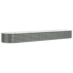 Plantenbak 368x80x36 cm gepoedercoat staal grijs (Overige), Verzenden, Nieuw