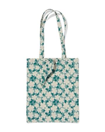 HEMA Canvas tas 35x41cm bloemen beschikbaar voor biedingen