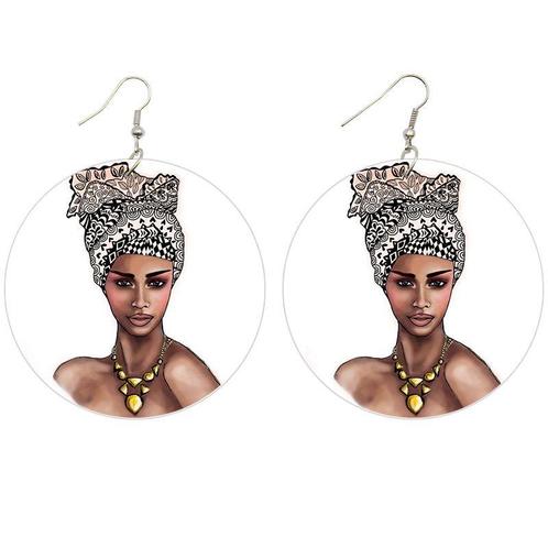 White turban - Afrikaanse oorbellen, Sieraden, Tassen en Uiterlijk, Oorbellen, Nieuw, Ophalen of Verzenden