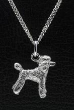 Zilveren Koningspoedel standaard ketting hanger - groot, Verzenden, Nieuw