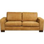 Leren bank Enjoy - 2,5 zits - Kenia Walnut (cognac) - Poten, Huis en Inrichting, Banken | Bankstellen, Nieuw, Ophalen of Verzenden