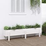 vidaXL Plantenbak verhoogd 160x30x38 cm massief grenenhout, Tuin en Terras, Bloembakken en Plantenbakken, 100 cm of meer, Verzenden