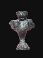 Oud-Romeins Brons Rare Winged Lion Statue (Zonder, Antiek en Kunst