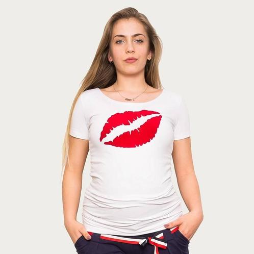 Op en Top Zwanger Zwangerschapsshirt Positieshirt Big Kiss W, Kleding | Dames, Positiekleding, Nieuw