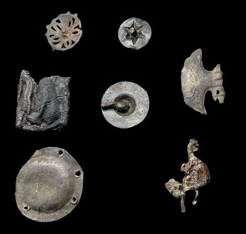 Lood, Tin Pelgrimsinsigne - 3 cm, Antiek en Kunst, Antiek | Overige Antiek