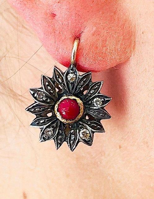 Zonder Minimumprijs - Oorbellen - 12 kt. Roségoud, Zilver, Sieraden, Tassen en Uiterlijk, Oorbellen