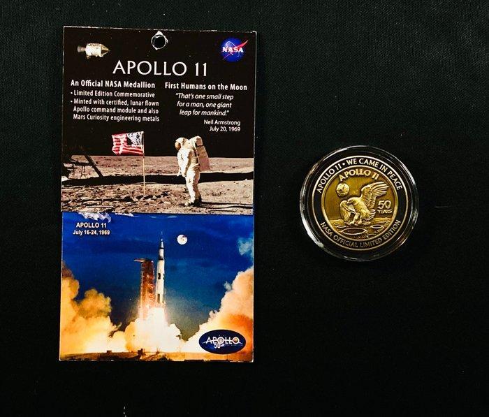 Verenigde Staten - Apollo 11 - 50 Anniversary Medallion -, Antiek en Kunst, Antiek | Wandborden en Tegels