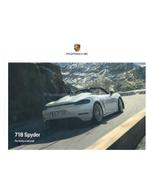 2020 PORSCHE 718 SPYDER HARDCOVER BROCHURE ENGELS, Boeken, Auto's | Folders en Tijdschriften, Nieuw, Porsche, Author