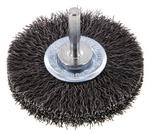 Staaldraad Gegolfde Ronde Staalborstel Diameter 70 mm/ As 6, Verzenden, Nieuw