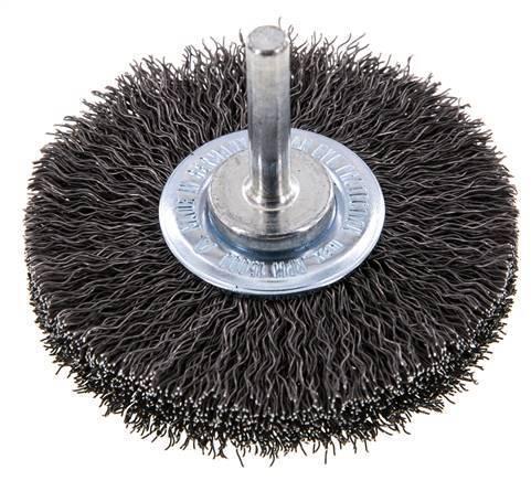 Staaldraad Gegolfde Ronde Staalborstel Diameter 70 mm/ As 6, Doe-het-zelf en Verbouw, Overige Doe-het-zelf en Verbouw, Nieuw, Verzenden