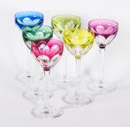 Prachtig lot van 6 antieke kristallen Val Saint Lambert, Antiek en Kunst, Antiek | Glas en Kristal