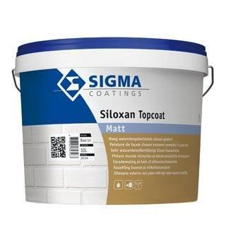 Sigma Siloxan Topcoat Matt - BUITENLATEX- RAL 7021 - 10 lite, Doe-het-zelf en Verbouw, Verf, Beits en Lak, Nieuw, Verzenden