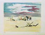 Yves Brayer (1907-1990) - Le repos des cavaliers sur la, Antiek en Kunst