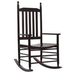 vidaXL Schommelstoel met gebogen zitting populierenhout, Tuin en Terras, Tuinstoelen, Verzenden, Nieuw, Hout