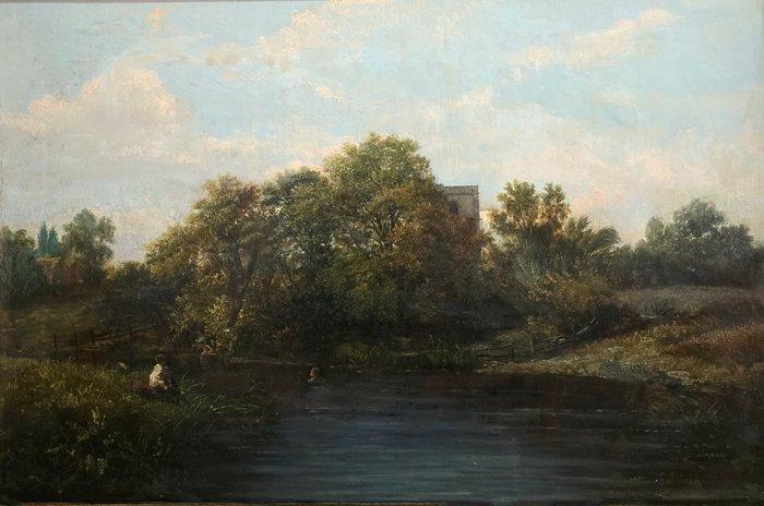 Arnoldo Soldini (1862-1936) - Paesaggio, Antiek en Kunst, Kunst | Schilderijen | Klassiek