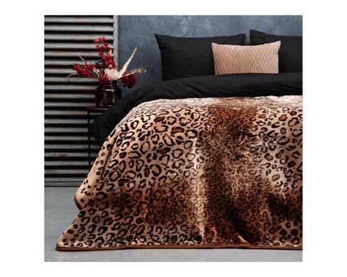 Sleeptime Embossed deken Panther Taupe, Huis en Inrichting, Slaapkamer | Beddengoed