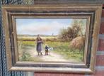Toon Wildeboer (1934--2023) - Landleven moeder kind en, Antiek en Kunst, Kunst | Schilderijen | Klassiek