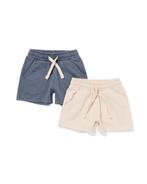 HEMA Baby korte broeken - 2 stuks grijs, Verzenden, Nieuw