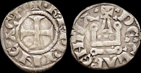 1285-1289ad Crusader Principality of Archaea Charles Ii d..., Postzegels en Munten, Munten | Europa | Niet-Euromunten, Verzenden